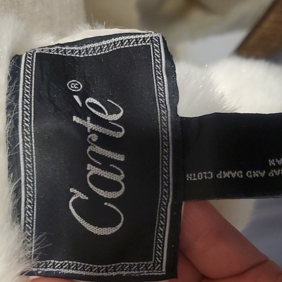 Carte Faux Fur Reversible Vest white  Size L - Picture 9 of 11